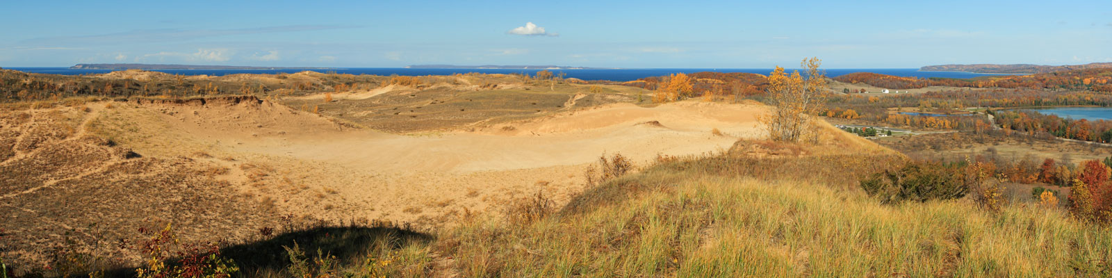 the dune overlook on the pierce stocking scenic drive