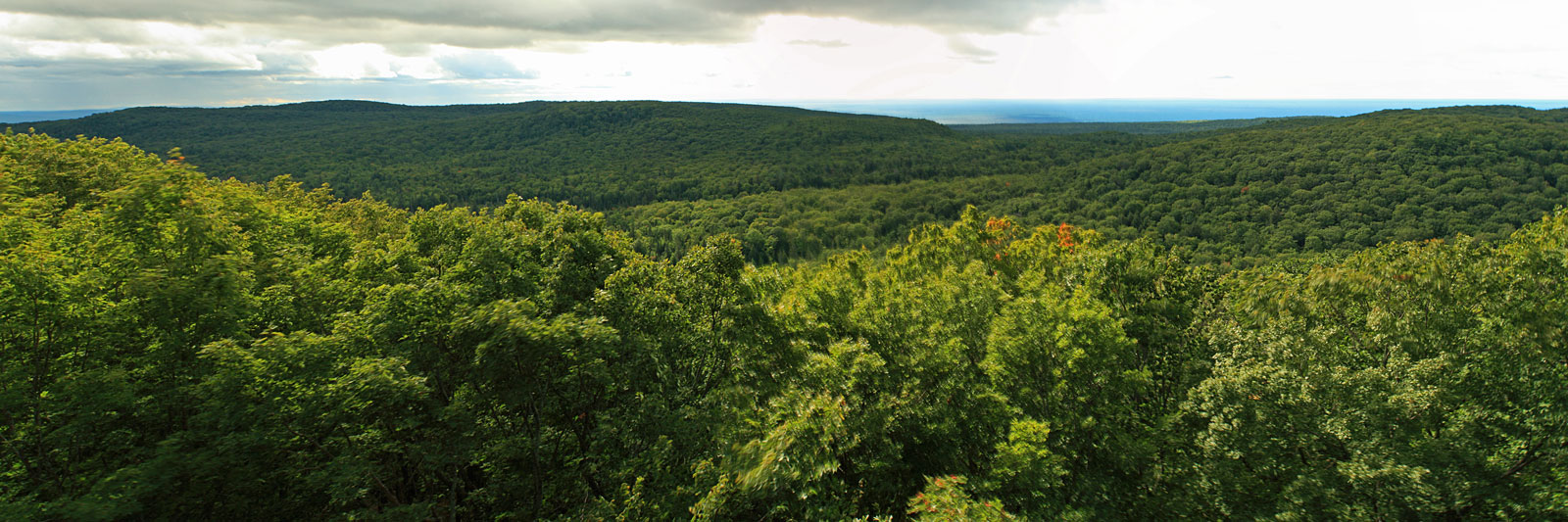 panoramic view from the summit peak overlook