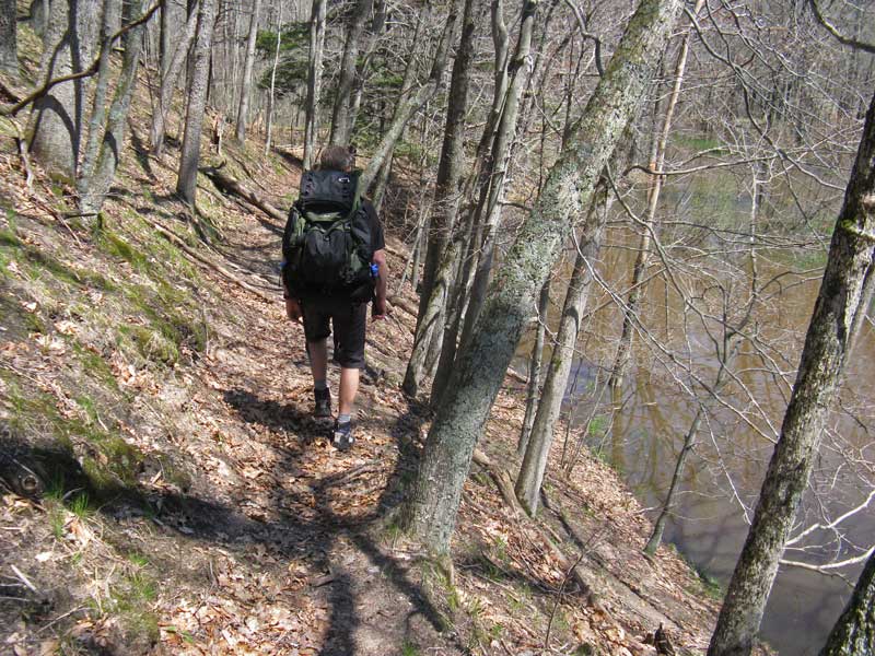 heading back to camp